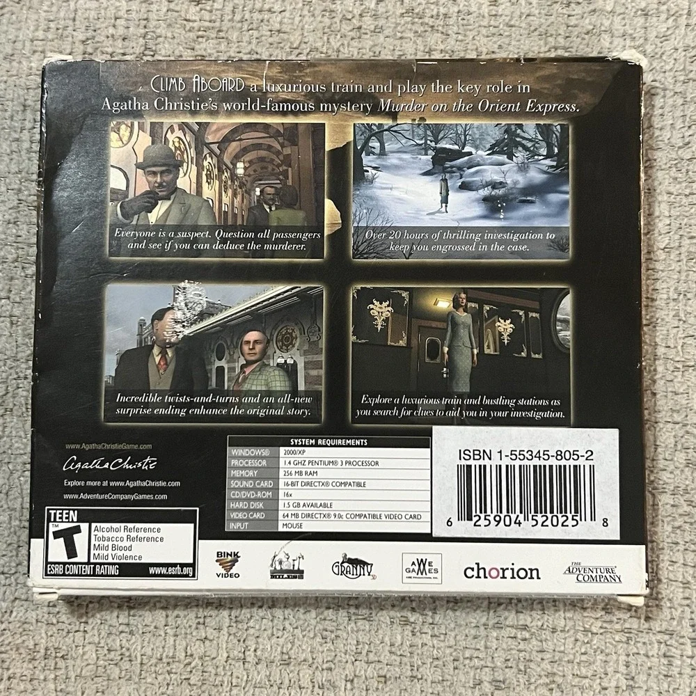 Agatha Christie Murder on‎ the Orient Express PC 1991-2006